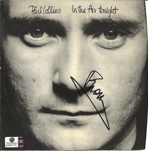 Phil collins autographed hand - collins,