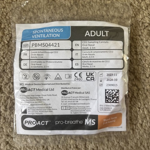 Adult co2 sampling cannula - adult,