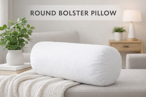 Round shaped bolster pillow - shaped,