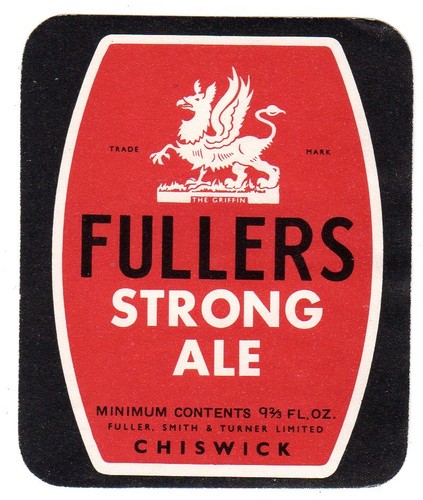 Beer label fullers - label:, brewery
