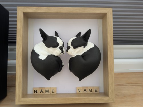 Boston terrier frame art - terrier,