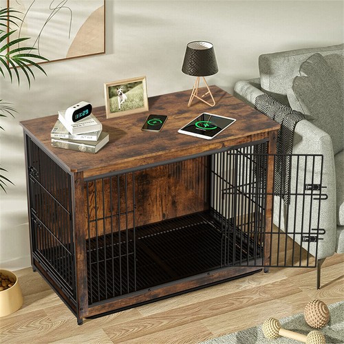 Spacious dog crate end - dog,
