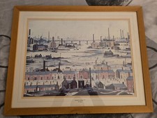 FRAMED LOWRY PRINT INDUSTRIAL
