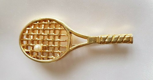 Brooch tennis racket - racket, /