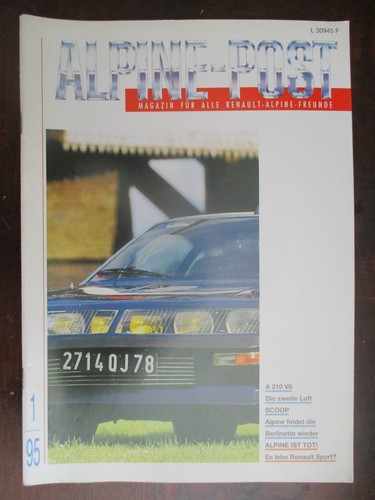 Alpine post 1995 magazine - alpine, 1/1995
