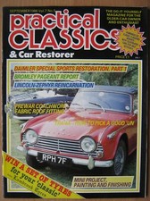 Practical Classics September 1986 Triumph TR4 TR4A Mini Lincoln-Zephyr V12 