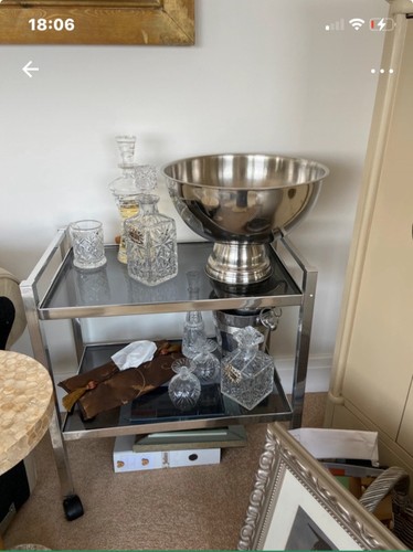 Vintage drinks trolley 1972
