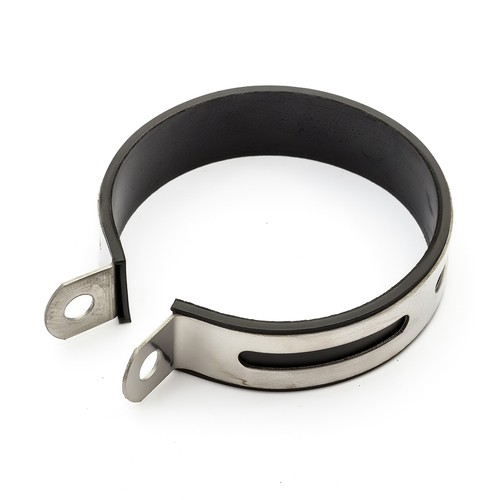 Exhaust rubber strap clamp - exhaust,