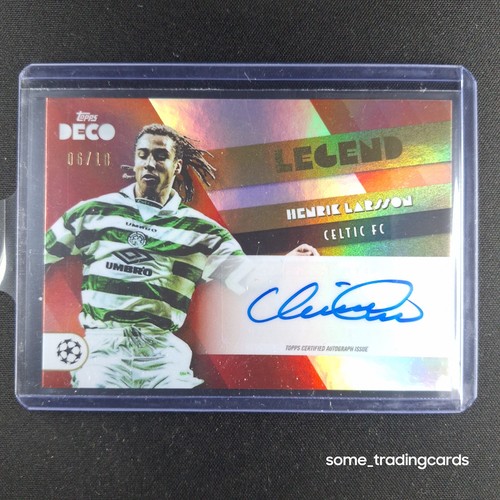 Topps henrik larsson auto - larsson,