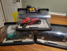 3x Franklin Mint 1/24 scale models, Bugatti 57, 1930, Esders, For repair +1small