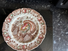 Turkey plate Vintage His Majesty Turkey Johnson Bros Plate