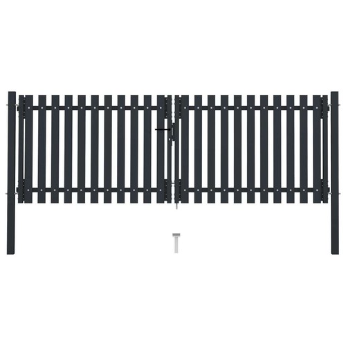 Double door fence gate - fence, steel