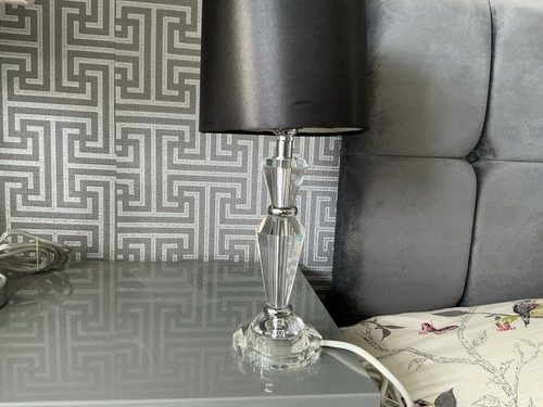 Bedside lamp with black - lamp,