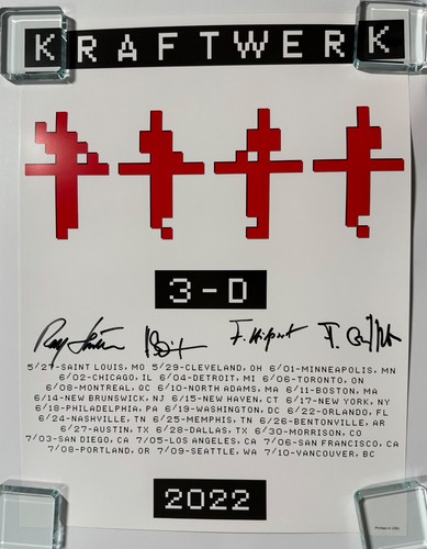 Kraftwerk jsa signed autograph - kraftwerk,