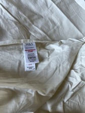 M&S Egyptian Cotton Superking (6ft) Fitted Sheet - Cream