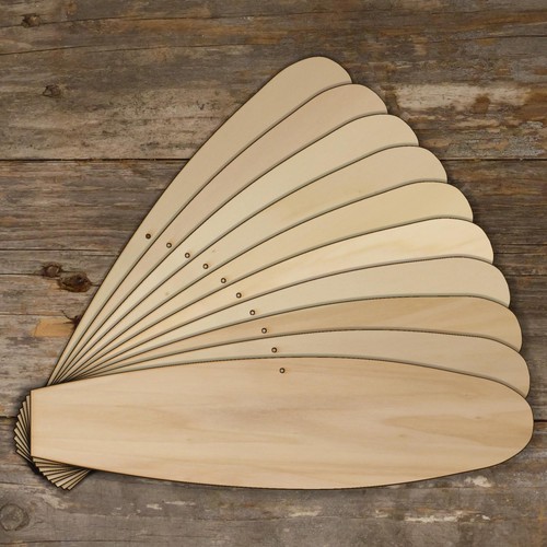 10x wooden surfboard long - wooden,