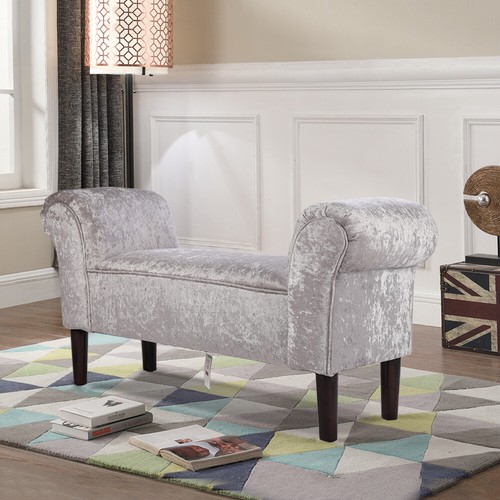 Upholstered bed end bench - upholstered,