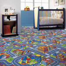 Big City 97 Kids Carpet Soft Stain Resistant Fun Colourful Carpet for Children