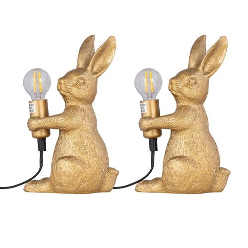 Set gold bunny rabbit - 2,