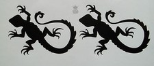 2 x Lizard Gecko Vinyl Decal