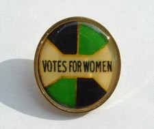Suffragette badge brooch - suffragette,