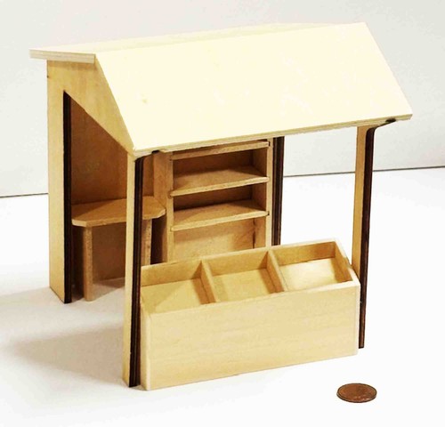 Dolls house market stall - dolls,