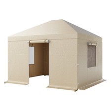 Uimoso Winter Gazebo Cover for 10x12ft Structures Weatherproof & Mesh Windows