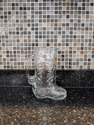Glass boot drinking mug - glass,