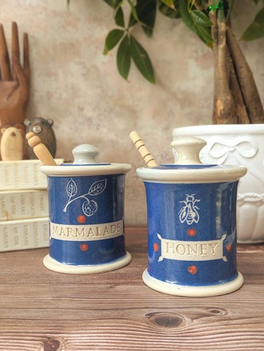Studio pottery honey marmalade - studio,