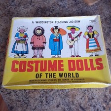 Vintage Waddingtons Costume Doll Jigsaw Teaching Jigsaw