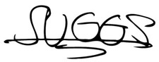 Suggs signature sticker 2 tone