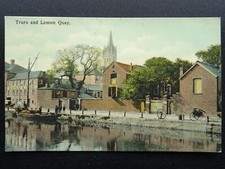 Cornwall TRURO & Lemon Quay showing Cargo Barge c1907 Postcard by Woodbury
