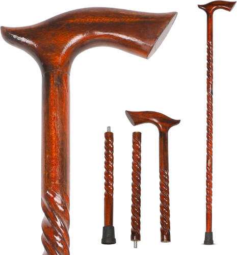 Wood cane inches natural - wood,