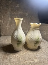 2 Irish Parian Donegal China Bunbeg vaces