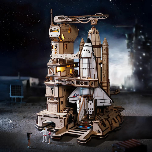 Rokr space shuttle - 3d, wooden