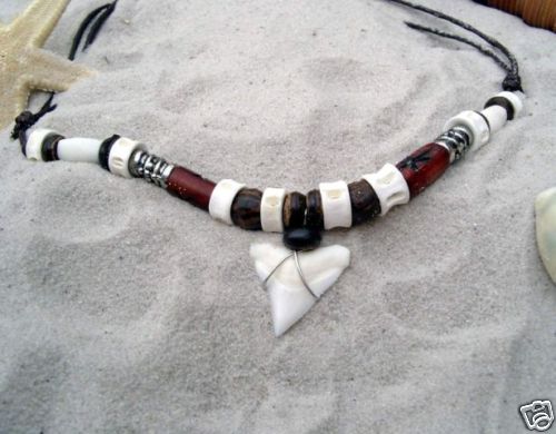 Surf style shark tooth - style,