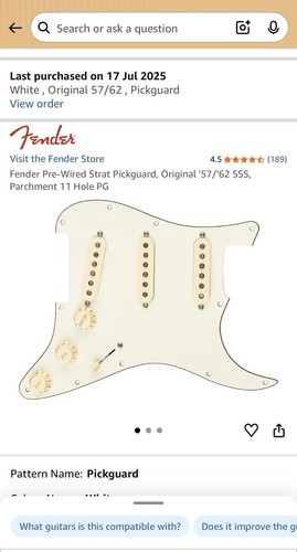 Fender pre wired strat - fender, pre-wired