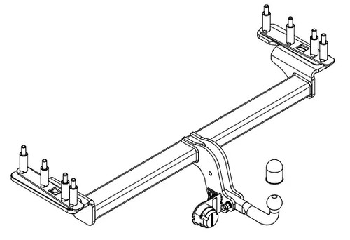 Swan neck tow bar for - swan, land