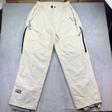 RIPZONE Microlite Nylon Ski Snowboard Trousers Mens XL Cream