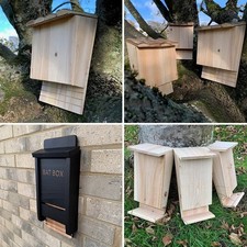 Bat Box House Habitat Nest Roosting Box Nester Outdoor Shelter Protection