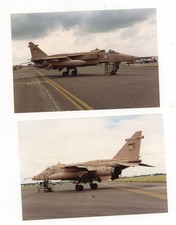 2 Photographs of Sepecat Jaguar GR.1A XZ111 / GO 54 Sqn Fairford RIAT 1993