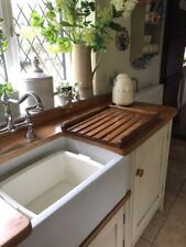 Wooden Pine Worktop Draining Board for a Belfast/Butler Sink Medium finish a