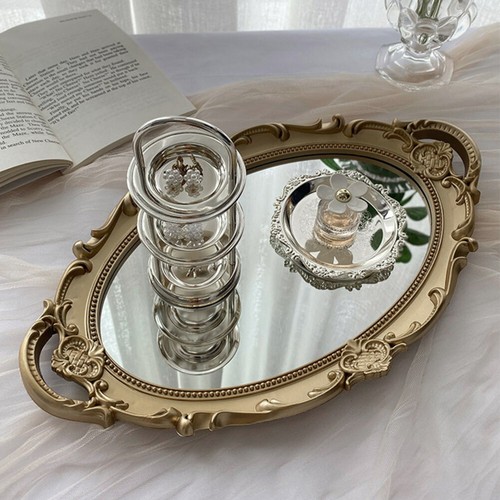 Decorative mirrored tray - decorative,