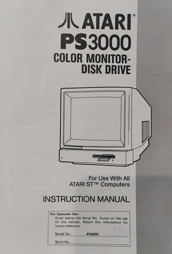 Ps3000 color monitor disk - ps3000,