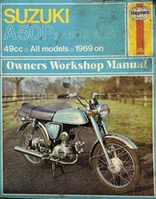 SUZUKI A50P 49cc A50 AS50 ALL MODELS 1969 ONWARDS HAYNES MANUAL 1977