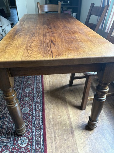 Solid wooden table - wooden, 188x81cm
