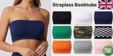 NEW LADIES PLAIN BOOB TUBE