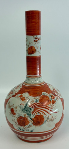 Japanese bulb vase kutani - japanese,