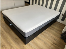 Ikea black double bed - ikea, &