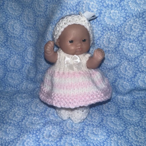 Hand knitted dolls clothes - hand,